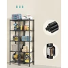 SONGMICS metalinis sandėliavimo stelažas su 5 reguliuojamomis lentynomis 30 x 30 x 121 cm LGR123BH01