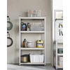 SONGMICS metalinis sandėliavimo stelažas su 4 reguliuojamomis lentynomis 40 x 80 x 160 cm GLR044E01