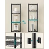 SONGMICS metalinis sandėliavimo stelažas su 5 reguliuojamomis lentynomis 30 x 30 x 121 cm LGR123BH01