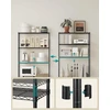 SONGMICS metalinis sandėliavimo stelažas su 5 reguliuojamomis lentynomis 30 x 60 x 161 cm LGR165BH01