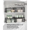 SONGMICS metalinių prieskonių lentynėlių rinkinys, 4 vnt., išplečiamas
