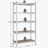 SONGMICS metalinių sandėliavimo lentynų komplektas 2 vnt., 180 x 90 x 40 cm, GLR80SV