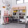 SONGMICS metalinių sandėliavimo lentynų komplektas 2 vnt., 180 x 90 x 40 cm, GLR80SV