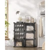 SONGMICS modulinė batų spintelė su 6 skyriais ir durimis 124 x 32 x 94 cm LPC033B01