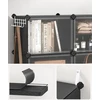 SONGMICS modulinė batų spintelė su 6 skyriais ir durimis 124 x 32 x 94 cm LPC033B01