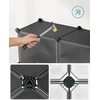 SONGMICS modulinė batų spintelė su 6 skyriais ir durimis 124 x 32 x 94 cm LPC033B01