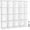 SONGMICS modulinė metalinė lentyna su 16 kubų, 153 x 153 cm, 777LPI44W