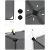 SONGMICS modulinė plastikinė lentyna su 16 skyrių, 123 x 31 x 123 cm, LPC442G01