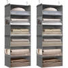 SONGMICS pakabinamas spintos organizatorius, 2 vnt., 6 skyrių, 30 x 40 x 133 cm, RCH008G01