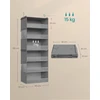 SONGMICS pakabinamas spintos organizatorius su 6 skyriais, 30 x 40 x 133 cm, RCH007G01