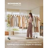 SONGMICS pastatoma drabužių kabykla su ratukais, reguliuojamu 160–200 cm skersiniu, iki 110 kg