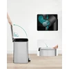 Songmics 20 litrų plieninė šiukšlių dėžė metallic sidabrinis