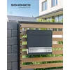 SONGMICS personalizuojama pašto dėžutė su laikraščio skyriumi 37 x 37 cm LLR703G01