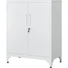SONGMICS rakinama plieninė spintelė su 2 reguliuojamomis lentynomis 80 x 40 x 90 cm OMC013G01