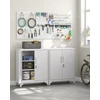 SONGMICS rakinama plieninė spintelė su 2 reguliuojamomis lentynomis 80 x 40 x 90 cm OMC013G01