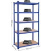 SONGMICS sandėliavimo lentyna su 5 reguliuojamomis lentynomis, 600 kg, GLR050Q01V1