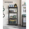 SONGMICS sandėliavimo stelažas su 4 reguliuojamomis lentynomis 40 x 80 x 160 cm GLR044BZ04