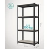 SONGMICS sandėliavimo stelažas su 4 reguliuojamomis lentynomis 40 x 80 x 160 cm GLR044BZ04