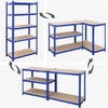 SONGMICS sandėliavimo stelažas su 5 reguliuojamomis lentynomis, 875 kg, 40 x 90 x 180 cm, 777GLR40Q