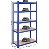 SONGMICS sandėliavimo stelažas su 5 reguliuojamomis lentynomis, 875 kg, 40 x 90 x 180 cm, 777GLR40Q