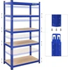 SONGMICS sandėliavimo stelažas su 5 reguliuojamomis lentynomis, 875 kg, 40 x 90 x 180 cm, 777GLR40Q