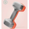 SONGMICS šešiakampiai ketaus hanteliai su neopreno danga, 2 x 3kg, oranžiniai