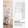 SONGMICS skaidrių batų dėžių rinkinys, 12 vnt., iki 46 dydžio, LSP12MWT