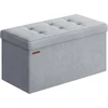 SONGMICS sulankstomas pufas su daiktadėže 89 l, 76 x 38 x 38 cm, LSF247G02