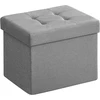 SONGMICS sulankstomas pufas su daiktadėže 32 l, 31 x 41 x 31 cm, LSF102G02
