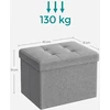 SONGMICS sulankstomas pufas su daiktadėže 32 l, 31 x 41 x 31 cm, LSF102G02