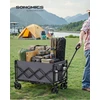 SONGMICS sulankstomas sodo vežimėlis 150 l, iki 120 kg, su 4 ratais GFW150GD01