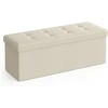 SONGMICS sulankstomas suoliukas-daiktadėžė 110 x 38 x 38 cm, 120 l, LSF77BE