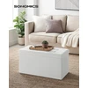 SONGMICS sulankstomas suoliukas su daiktadėže, 76 x 38 x 38 cm, 300 kg, LSF45WT
