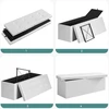 SONGMICS sulankstomas suoliukas su daiktadėže 120 l, 110 x 38 x 38 cm, LSF75WT