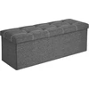 SONGMICS sulankstomas suoliukas su daiktadėže 110 x 38 x 38 cm LSF077G04
