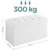 SONGMICS sulankstomas suoliukas su daiktadėže, 76 x 38 x 38 cm, 300 kg, LSF45WT