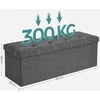 SONGMICS sulankstomas suoliukas su daiktadėže 110 x 38 x 38 cm LSF077G04