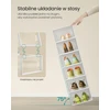 SONGMICS sulankstomos batų dėžės su durelėmis, 8 vnt., 33.3 x 23 x 14 cm, LSP08SWT