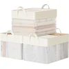 SONGMICS sulankstomos daiktų laikymo dėžės, 3 vnt., 40 x 30 x 25 cm, B0DSKC6RQ7