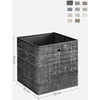 SONGMICS sulankstomos laikymo dėžės 33 x 33 x 33 cm, 6 vnt., RFB033B01