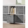SONGMICS sulankstomos laikymo dėžės 33 x 33 x 33 cm, 6 vnt., RFB033B01