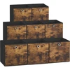 SONGMICS sulankstomos laikymo dėžės, 8 vnt., 33 x 33 x 33 cm, 777RFB833B01