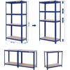 SONGMICS sunkiasvoris metalinis stelažas, 4 reguliuojamos lentynos, 160 x 80 x 40 cm, GLR88Q
