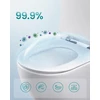 SONGMICS trumpa D formos klozeto sėdynė su lėto nusileidimo mechanizmu, 43,1 x 36 cm, BTL104WZ01