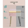 SONGMICS tualetinio staliuko pufas su daiktadėže 10.3 L, 40 x 30 x 50 cm, LOM505SZ02