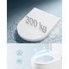 SONGMICS tualeto sėdynė D formos su lėto nusileidimo mechanizmu, balta BTL003WZ01