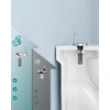 SONGMICS tualeto sėdynė D formos su lėto nusileidimo mechanizmu, balta BTL003WZ01