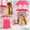 SONGMICS vaikiška žaidimų palapinė Princesės pilis 101 x 101 x 135 cm LPT01PK