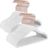 SONGMICS vaikiškos aksominės neslystančios drabužių pakabos, 50 vnt., 30 cm