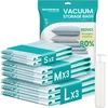 SONGMICS vakuuminių maišų rinkinys drabužiams su rankine pompa, 8 vnt., LVB104W101